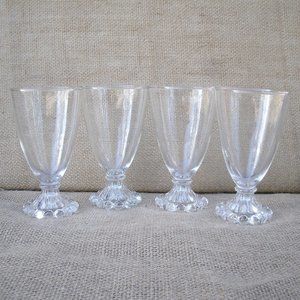 Vintage Anchor Hocking Berwick Boopie Wine Glass Set of 4